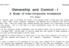 Ownership and Control: A Study of Inter-corporate Investment
