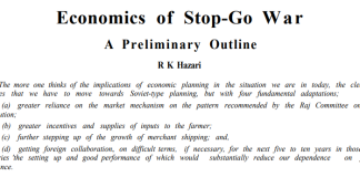 Economics of Stop-Go War: A Preliminary Outline