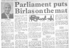 Parliament Puts Birlas on the Mat