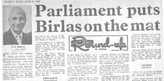 Parliament Puts Birlas on the Mat