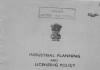 Industrial Planning and Licensing Policy