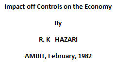 Impact off Controls on the Economy