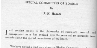 Special Committees of Boards