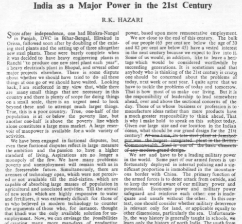 India as a Major Power in the 21st Century