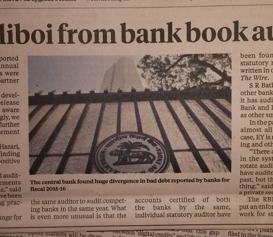 RBI bars EY group’s Batliboi from auditing bank books for one year