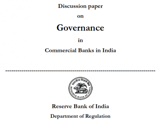 RBI Discussion Paper on Corporate Governance: Can the Regulator Outsource Its Duties to the Bank Boards?