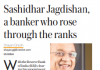 Sashidhar Jagdishan, a banker who rose through the ranks over nearly 25 years