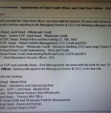 HDFC Bank: Honey, I Shrunk the Chief Risk Officer