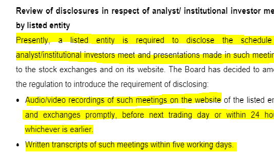 SEBI Disclosure Circular, a Blow Against the Exclusive Information Club