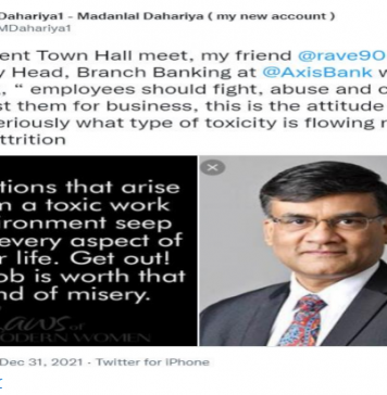 Axis Bank’s Toxic Call to Staff to Fight, Abuse, and Undermine One Another in Pursuit of Business