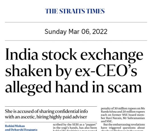 Indian stock exchange shaken by alleged scam involving ascetic, highly paid adviser