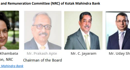 A Son Rises at Kotak Mahindra Bank