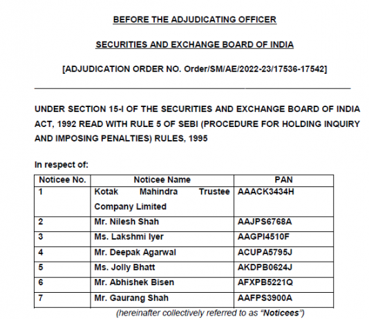 Broader Implications of the SEBI Indictment of Kotak Companies