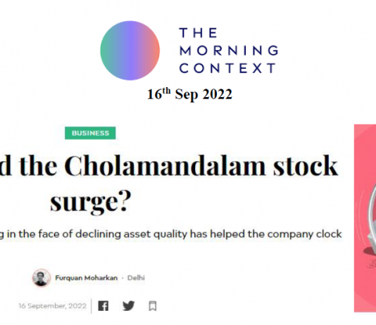 What’s behind the Cholamandalam stock surge?
