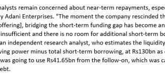 Adani to slow capex and deleverage