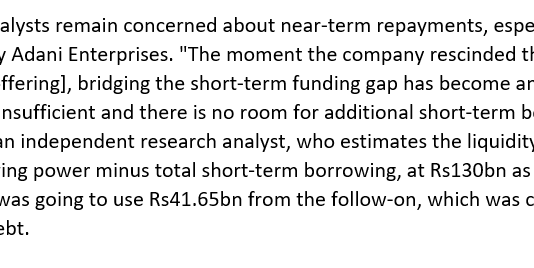 Adani to slow capex and deleverage