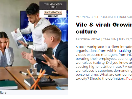 Vile & viral: Growing toxic work culture