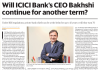 Will ICICI Bank’s Chief Stay Another Term? The Market Wants To Know