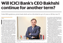 Will ICICI Bank’s Chief Stay Another Term? The Market Wants To Know