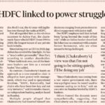 Chair’s Exit from India’s HDFC Linked to Power Struggle with CEO says Insiders